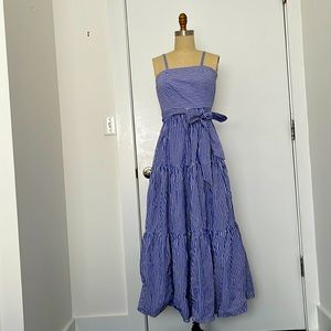 J Crew striped Maxi Dress Size 00